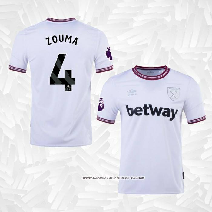 2ª Camiseta West Ham Jugador Zouma 2023-2024